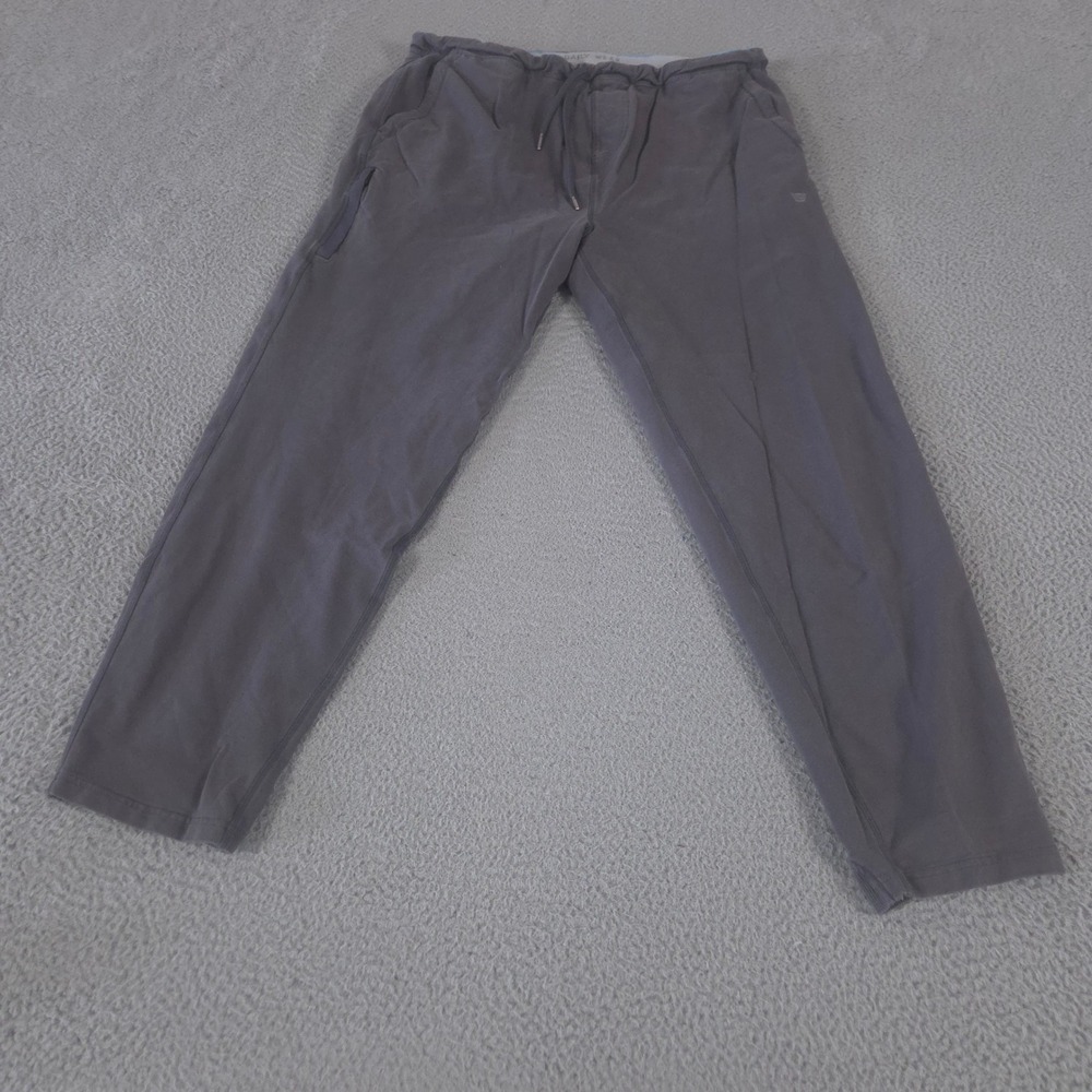 Mack Weldon Pants Mens XXL Gray Ace Sunday Tapered Leg Cotton Stretch Drawstring